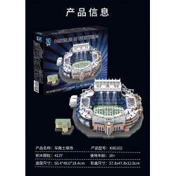 KAIYU K86102 86102 non  CÂU LẠC BỘ BÓNG ĐÁ CHELSEA STANFORD BRIDGE COURT (KHÓA HỌC PHÒNG XE HƠI) bộ đồ chơi xếp lắp ráp ghép mô hình Buildings STAMFORD BRIDGE STADIUM 4137 khối