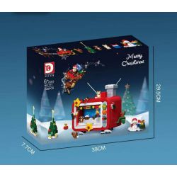 DK 711 non  TRUYỀN HÌNH GIÁNG SINH bộ đồ chơi xếp lắp ráp ghép mô hình Christmas 626 khối