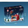 DK 711 non  TRUYỀN HÌNH GIÁNG SINH bộ đồ chơi xếp lắp ráp ghép mô hình Christmas 626 khối