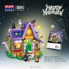 BALODY 21052 non  NGÔI NHÀ KẸO HALLOWEEN bộ đồ chơi xếp lắp ráp ghép mô hình Seasonal CANDY HOUSE Mùa Lễ Hội 780 khối