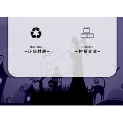 BALODY 21052 non  NGÔI NHÀ KẸO HALLOWEEN bộ đồ chơi xếp lắp ráp ghép mô hình Seasonal CANDY HOUSE Mùa Lễ Hội 780 khối