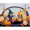 BALODY 21052 non  NGÔI NHÀ KẸO HALLOWEEN bộ đồ chơi xếp lắp ráp ghép mô hình Seasonal CANDY HOUSE Mùa Lễ Hội 780 khối