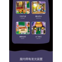 BALODY 21052 non  NGÔI NHÀ KẸO HALLOWEEN bộ đồ chơi xếp lắp ráp ghép mô hình Seasonal CANDY HOUSE Mùa Lễ Hội 780 khối