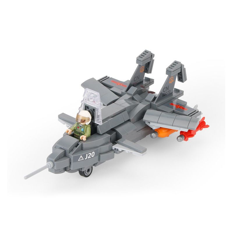 ACHKO 40012 non Lego MÁY BAY CHIẾN ĐẤU TUYỆT VỜI bộ đồ chơi xếp lắp ráp ghép mô hình Military Army FIGHTER Quân Sự Bộ Đội 331 khối