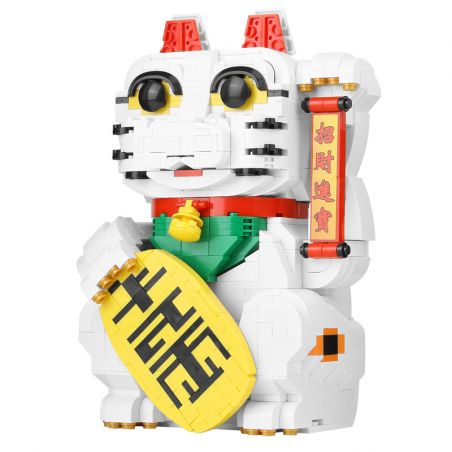ACHKO 10002 non  MẠNH MÈO CHIẾN THẮNG TIỀN bộ đồ chơi xếp lắp ráp ghép mô hình 864 khối