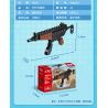 GUDI 40601 non  ĐẠI BÀNG SA MẠC 8 KẾT HỢP bộ đồ chơi xếp lắp ráp ghép mô hình Gun SUPER SENTAI Súng