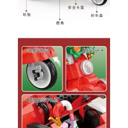 BALODY 21059 non  GIÁNG SINH BA BÁNH bộ đồ chơi xếp lắp ráp ghép mô hình Motorcycle Motorbike Xe Hai Bánh 1529 khối