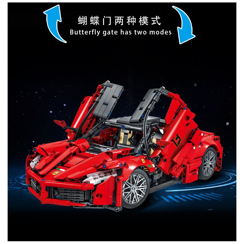 MorkModel 023014 Mork Model 023014 non  FERRARI LAFERRARI 1:12 tỷ lệ 1:12 bộ đồ chơi xếp lắp ráp ghép mô hình  Kỹ Thuật Công Nghệ Cao Mô Hình Phương Tiện 1659 khối
