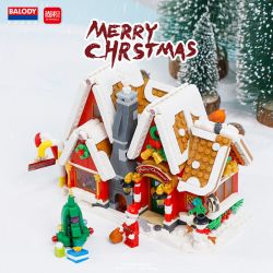 BALODY 21058 non  NHÀ BÁNH GỪNG bộ đồ chơi xếp lắp ráp ghép mô hình Christmas Giáng Sinh 1026 khối