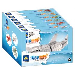 Kazi KY80045 80045 non  SEA WORLD 6 MÔ HÌNH CÁ MẬP ĐẦU BÚA CUA HOÀNG ĐẾ BẠCH TUỘC KHỔNG LỒ TÔM BỌ NGỰA ĐUÔI CHIM ĐỎ MEXICO ẨN SĨ bộ đồ chơi xếp lắp ráp ghép mô hình Creator OCEAN Sáng Tạo 1041 khối