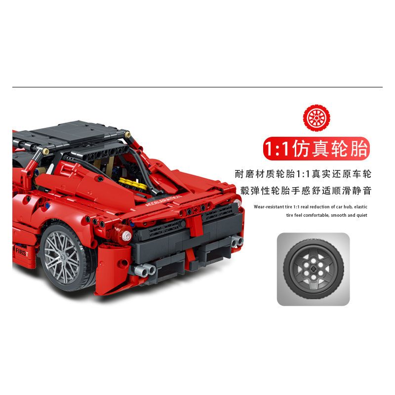 MorkModel 023014 Mork Model 023014 non  FERRARI LAFERRARI 1:12 tỷ lệ 1:12 bộ đồ chơi xếp lắp ráp ghép mô hình  Kỹ Thuật Công Nghệ Cao Mô Hình Phương Tiện 1659 khối