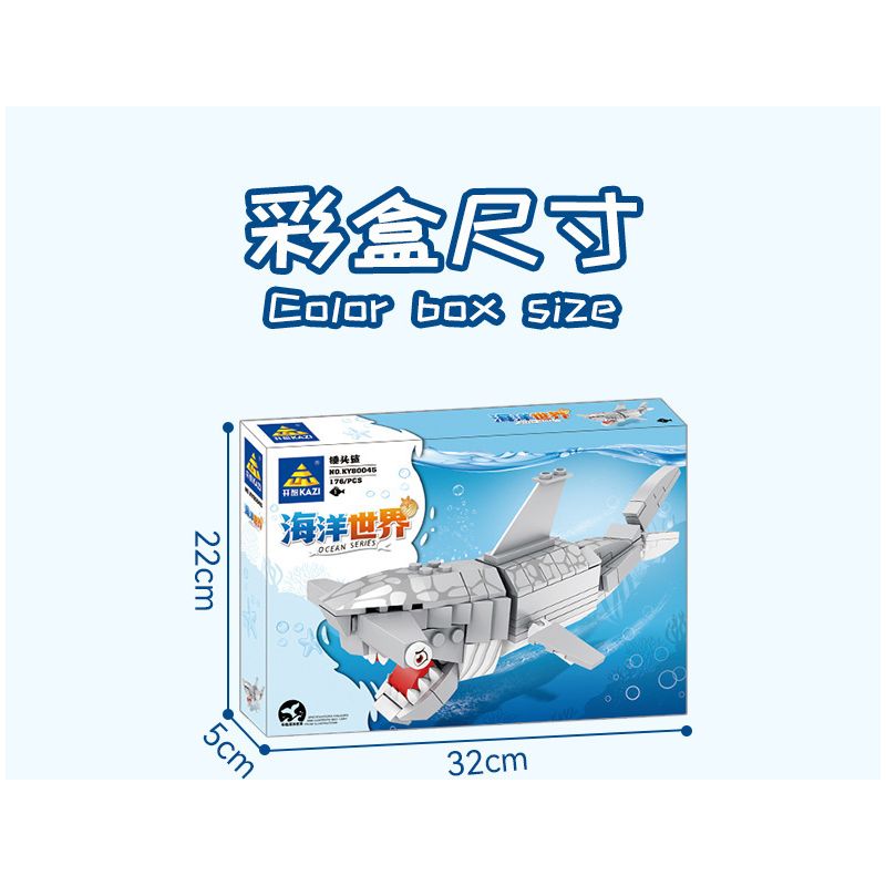 Kazi KY80045 80045 non  SEA WORLD 6 MÔ HÌNH CÁ MẬP ĐẦU BÚA CUA HOÀNG ĐẾ BẠCH TUỘC KHỔNG LỒ TÔM BỌ NGỰA ĐUÔI CHIM ĐỎ MEXICO ẨN SĨ bộ đồ chơi xếp lắp ráp ghép mô hình Creator OCEAN Sáng Tạo 1041 khối