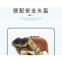 BALODY 21063 non  XE MÁY NHỎ TƯƠI bộ đồ chơi xếp lắp ráp ghép mô hình Motorcycle Motorbike AUTUMN PAINTING Xe Hai Bánh 1078 khối