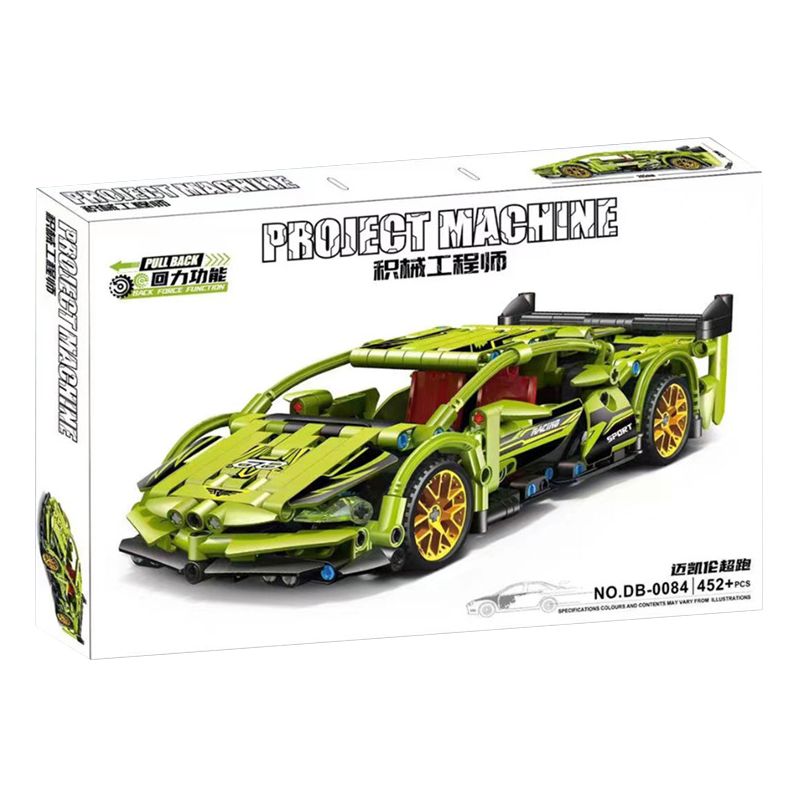 ACHKO 60012 DB-0084 0084 DB0084 non  LAMBORGHINI TRỞ LẠI XE bộ đồ chơi xếp lắp ráp ghép mô hình  Kỹ Thuật Công Nghệ Cao Mô Hình Phương Tiện 439 khối