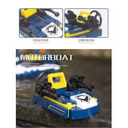 XINGBAO XB-57001 57001 XB57001 non  CÔNG AN THÀNH PHỐ (8 TRONG 1) bộ đồ chơi xếp lắp ráp ghép mô hình City CITY POLICE