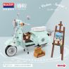 BALODY 21063 non  XE MÁY NHỎ TƯƠI bộ đồ chơi xếp lắp ráp ghép mô hình Motorcycle Motorbike AUTUMN PAINTING Xe Hai Bánh 1078 khối