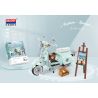 BALODY 21063 non  XE MÁY NHỎ TƯƠI bộ đồ chơi xếp lắp ráp ghép mô hình Motorcycle Motorbike AUTUMN PAINTING Xe Hai Bánh 1078 khối