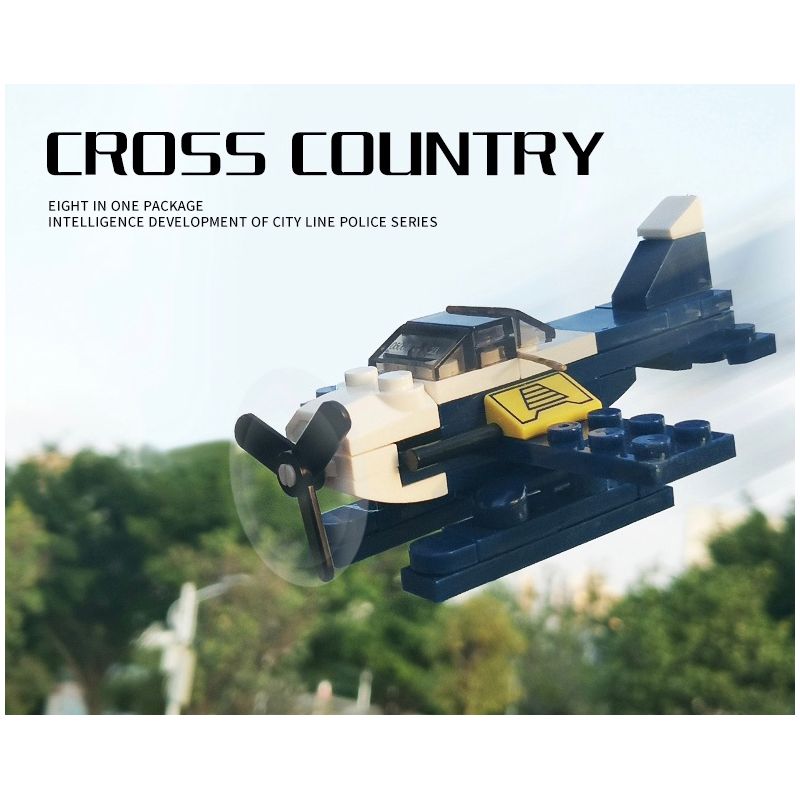 XINGBAO XB-57001 57001 XB57001 non  CÔNG AN THÀNH PHỐ (8 TRONG 1) bộ đồ chơi xếp lắp ráp ghép mô hình City CITY POLICE