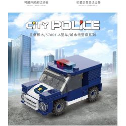 XINGBAO XB-57001 57001 XB57001 non  CÔNG AN THÀNH PHỐ (8 TRONG 1) bộ đồ chơi xếp lắp ráp ghép mô hình City CITY POLICE