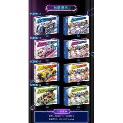 ZHEGAO SC3007 3007 non  XE THỜI THƯỢNG CYBERPUNK 4 LOẠI BÒ RỪNG SƯ TỬ HỒNG PHI CÔNG SỐ 51 bộ đồ chơi xếp lắp ráp ghép mô hình Creator RACING CAR Sáng Tạo