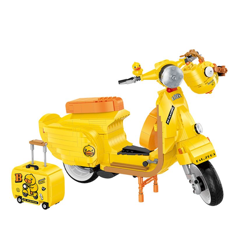 BALODY 21060 non Lego B.DUCK XE MÁY bộ đồ chơi xếp lắp ráp ghép mô hình Motorcycle Motorbike B.DUCK MOTORCYCLE CLUB Xe Hai Bánh 1116 khối