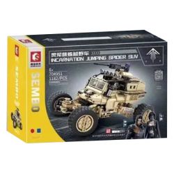 SEMBO 704951 non  SPIRIT LỒNG NHỆN NHẢY XE ĐỊA HÌNH bộ đồ chơi xếp lắp ráp ghép mô hình Movie & Game INCARNATION JUMPING SPIDER SUV Phim Và Trò Chơi 1182 khối