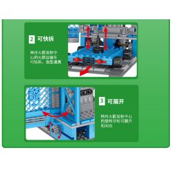 INBRIXX 691009 non  TRUNG TÂM PHÓNG TÊN LỬA THẦN CHÂU bộ đồ chơi xếp lắp ráp ghép mô hình Space Thám Hiểm Không Gian 712 khối