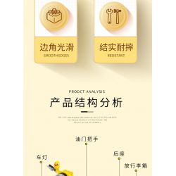 BALODY 21060 non  B.DUCK XE MÁY bộ đồ chơi xếp lắp ráp ghép mô hình Motorcycle Motorbike B.DUCK MOTORCYCLE CLUB Xe Hai Bánh 1116 khối