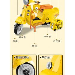 BALODY 21060 non  B.DUCK XE MÁY bộ đồ chơi xếp lắp ráp ghép mô hình Motorcycle Motorbike B.DUCK MOTORCYCLE CLUB Xe Hai Bánh 1116 khối