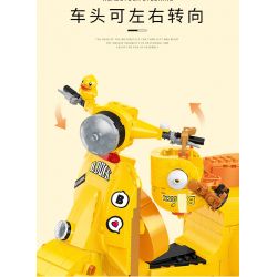 BALODY 21060 non  B.DUCK XE MÁY bộ đồ chơi xếp lắp ráp ghép mô hình Motorcycle Motorbike B.DUCK MOTORCYCLE CLUB Xe Hai Bánh 1116 khối