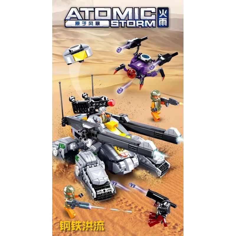 SLUBAN M38-B0998 B0998 0998 M38B0998 38-B0998 non Lego LŨ THÉP bộ đồ chơi xếp lắp ráp ghép mô hình ATOMIC STORM 939 khối