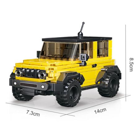 ACHKO 50024 non  SUV. bộ đồ chơi xếp lắp ráp ghép mô hình Racers Đua Tốc Độ 335 khối