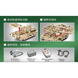 SEMBO 203110 non  XE TĂNG CHIẾN ĐẤU CHỦ LỰC TYPE 99A bộ đồ chơi xếp lắp ráp ghép mô hình Military Army TYPE 99A MAIN BATTLE TANK Quân Sự Bộ Đội 1256 khối
