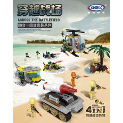 XINGBAO XB-57007 57007 XB57007 non  QUA CHIẾN TRƯỜNG (BỐN TRONG MỘT) bộ đồ chơi xếp lắp ráp ghép mô hình Military Army ACROSS THE BATTERFIELD Quân Sự Bộ Đội