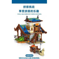 MorkModel 50102 Mork Model 50102 non  KHO bộ đồ chơi xếp lắp ráp ghép mô hình MEDIEVALTOWN BARN 1725 khối