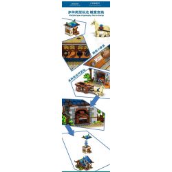 MorkModel 50102 Mork Model 50102 non  KHO bộ đồ chơi xếp lắp ráp ghép mô hình MEDIEVALTOWN BARN 1725 khối