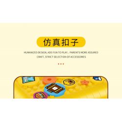 BALODY 21061 non  HÀNH LÝ B.DUCK VÒNG QUANH THẾ GIỚI LUÂN ĐÔN bộ đồ chơi xếp lắp ráp ghép mô hình B.DUCK TRAVEL SUITCASE 1499 khối