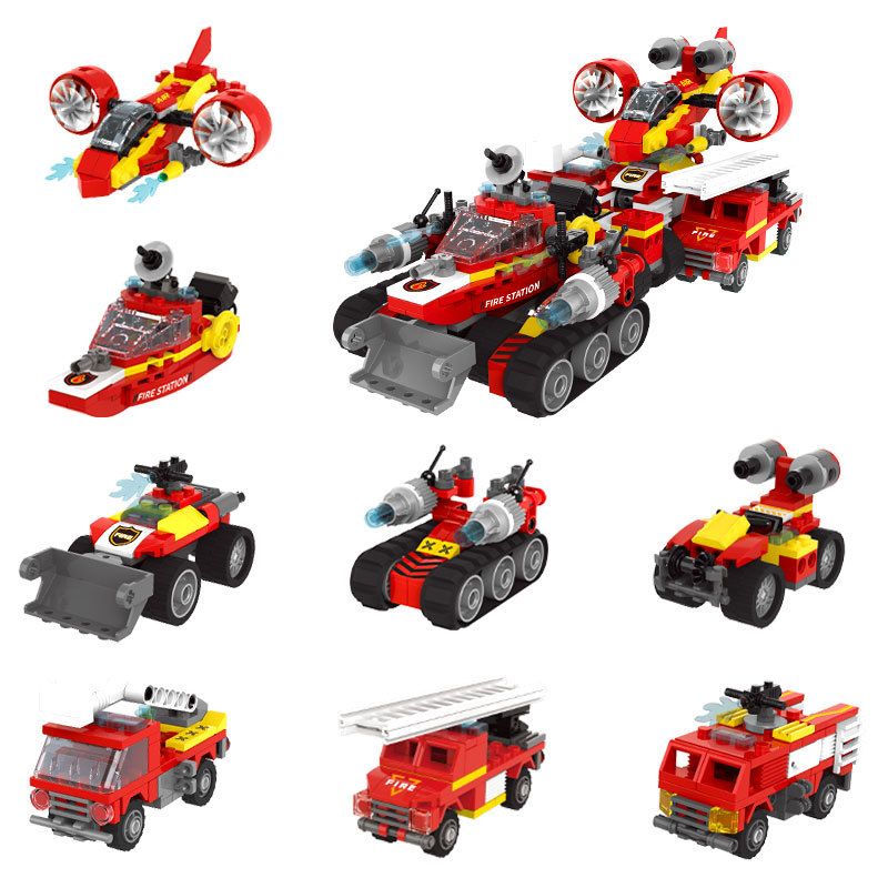 XINGBAO XB-57003 57003 XB57003 non Lego SERIES CỨU HỎA (TÁM TRONG MỘT) bộ đồ chơi xếp lắp ráp ghép mô hình Fire Rescure FIRE FIGHTING 578 khối