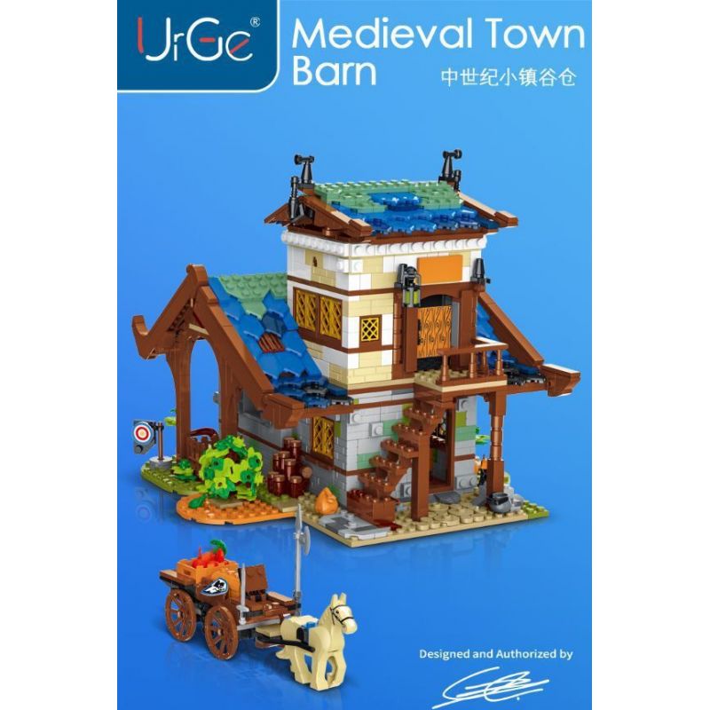 MorkModel 50102 Mork Model 50102 non  KHO bộ đồ chơi xếp lắp ráp ghép mô hình MEDIEVALTOWN BARN 1725 khối