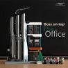 PANBO 7702 REBRICKABLE MOC-129253 129253 MOC129253 non  VĂN PHÒNG bộ đồ chơi xếp lắp ráp ghép mô hình Creator THE OFFICE 'BOSS ON TOP' Sáng Tạo 3711 khối