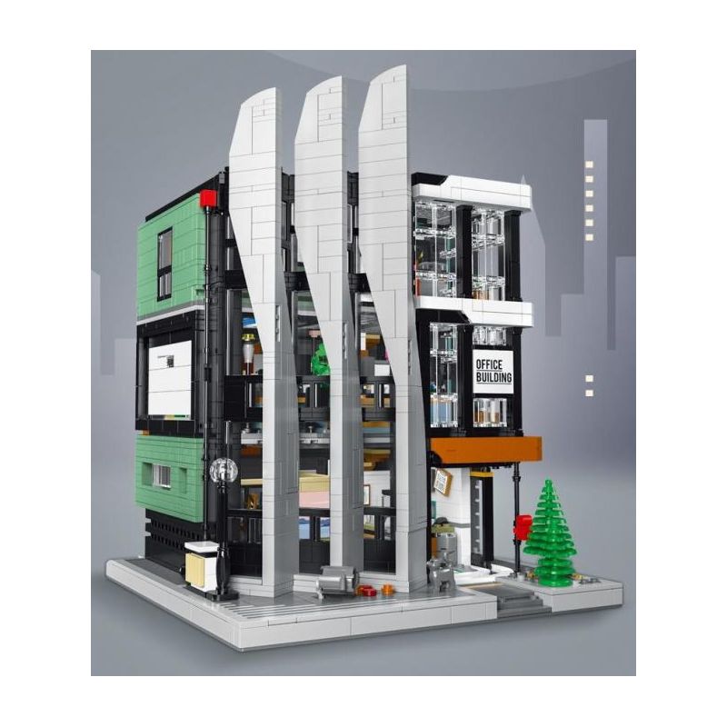 PANBO 7702 REBRICKABLE MOC-129253 129253 MOC129253 non  VĂN PHÒNG bộ đồ chơi xếp lắp ráp ghép mô hình Creator THE OFFICE 'BOSS ON TOP' Sáng Tạo 3711 khối