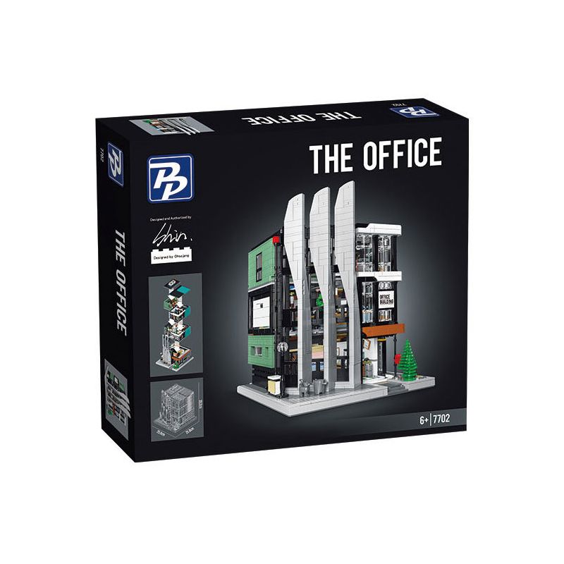 PANBO 7702 REBRICKABLE MOC-129253 129253 MOC129253 non  VĂN PHÒNG bộ đồ chơi xếp lắp ráp ghép mô hình Creator THE OFFICE 'BOSS ON TOP' Sáng Tạo 3711 khối