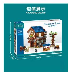 MorkModel 50101 Mork Model 50101 non  THỊ TRẤN THỜI TRUNG CỔ bộ đồ chơi xếp lắp ráp ghép mô hình MEDIEVALTOWN MARKET 1724 khối