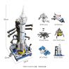 Enlighten 42302 Qman 42302 non  TÊN LỬA VŨ TRỤ LONG MARCH 6 KẾT HỢP bộ đồ chơi xếp lắp ráp ghép mô hình Creator 3 In 1 Sáng Tạo Với 3 Mẫu
