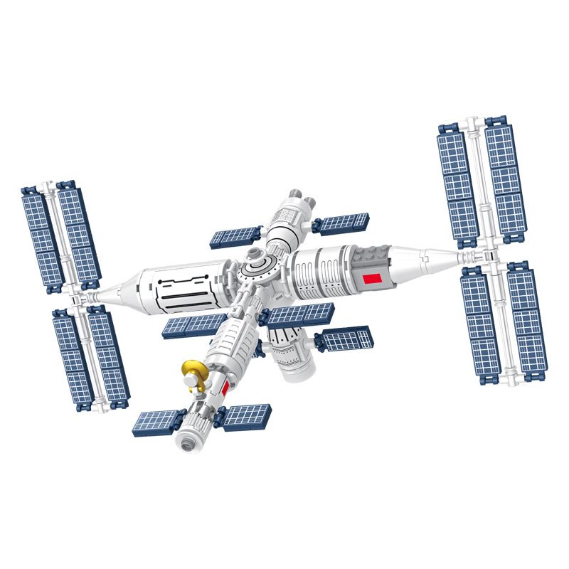 INBRIXX 691002 non Lego TRẠM KHÔNG GIAN bộ đồ chơi xếp lắp ráp ghép mô hình Space SPACE STATION Thám Hiểm Không Gian 368 khối