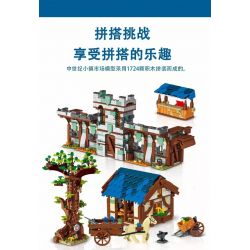 MorkModel 50101 Mork Model 50101 non  THỊ TRẤN THỜI TRUNG CỔ bộ đồ chơi xếp lắp ráp ghép mô hình MEDIEVALTOWN MARKET 1724 khối