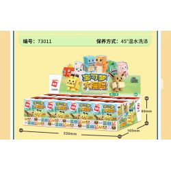 Enlighten 73012 Qman 73012 non  POKÉMON ADVENTURE-SECOND 8 PIKACHU MEWTWO THUNDERBALL PIPPI GOPHER KODAK GAS BOMB MOSQUITO COIL NÒNG NỌC bộ đồ chơi xếp lắp ráp ghép mô hình Movie & Game Phim Và Trò Chơi