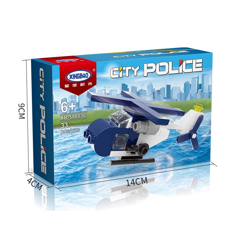 XINGBAO XB-58003 58003 XB58003 non  XE CẢNH SÁT THÀNH PHỐ bộ đồ chơi xếp lắp ráp ghép mô hình City CITY POLICE