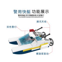 XINGBAO XB-58003 58003 XB58003 non  XE CẢNH SÁT THÀNH PHỐ bộ đồ chơi xếp lắp ráp ghép mô hình City CITY POLICE