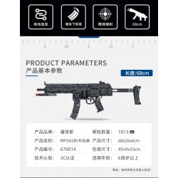 PanlosBrick 670014 Panlos Brick 670014 non  SÚNG TIỂU LIÊN FLYING TIGERS MP5 bộ đồ chơi xếp lắp ráp ghép mô hình Gun MP5A5 SUBMACHINE GUN 1013 khối